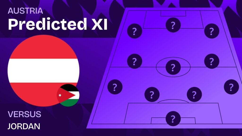Austria vs Jordan team news and predicted lineups