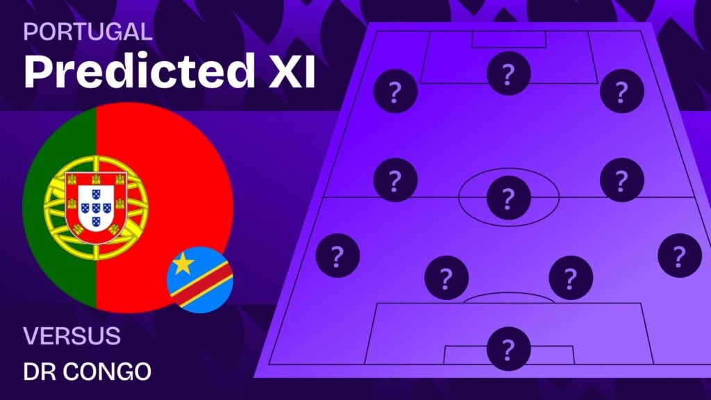 Portugal vs DR Congo team news and predicted lineups