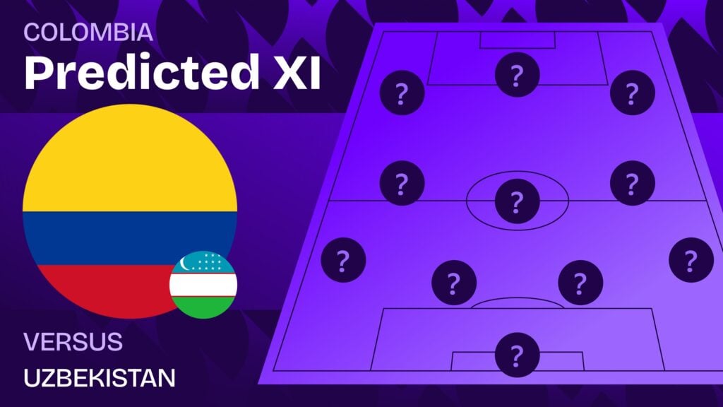 Uzbekistan vs Colombia team news and predicted lineups