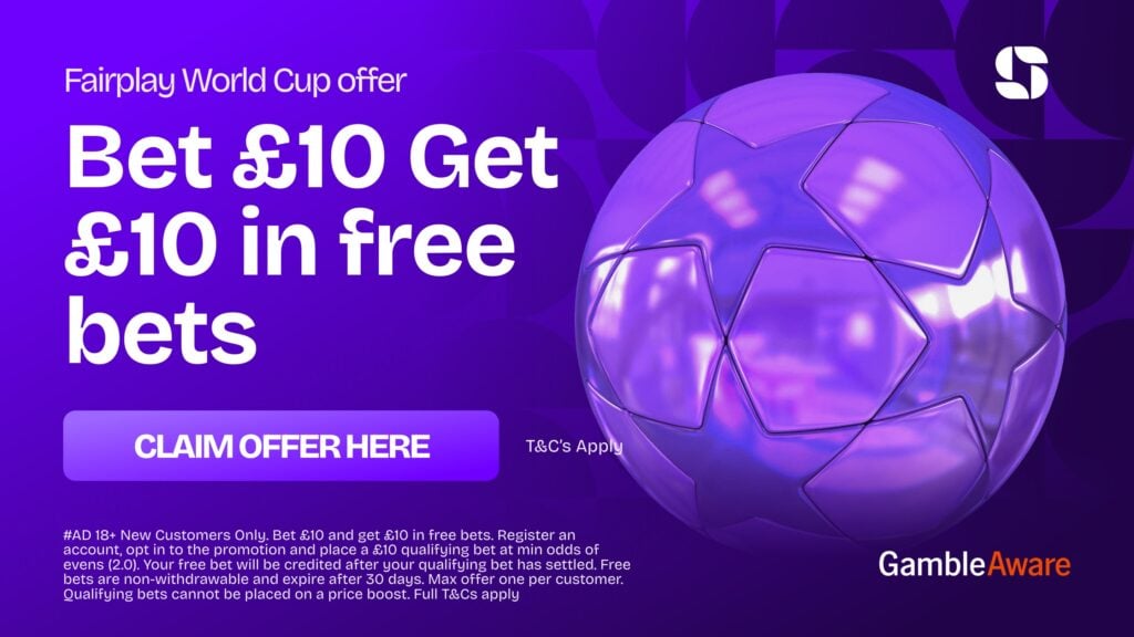Fairplay World Cup Offer: Bet £10 Get £10 In Free Bets
