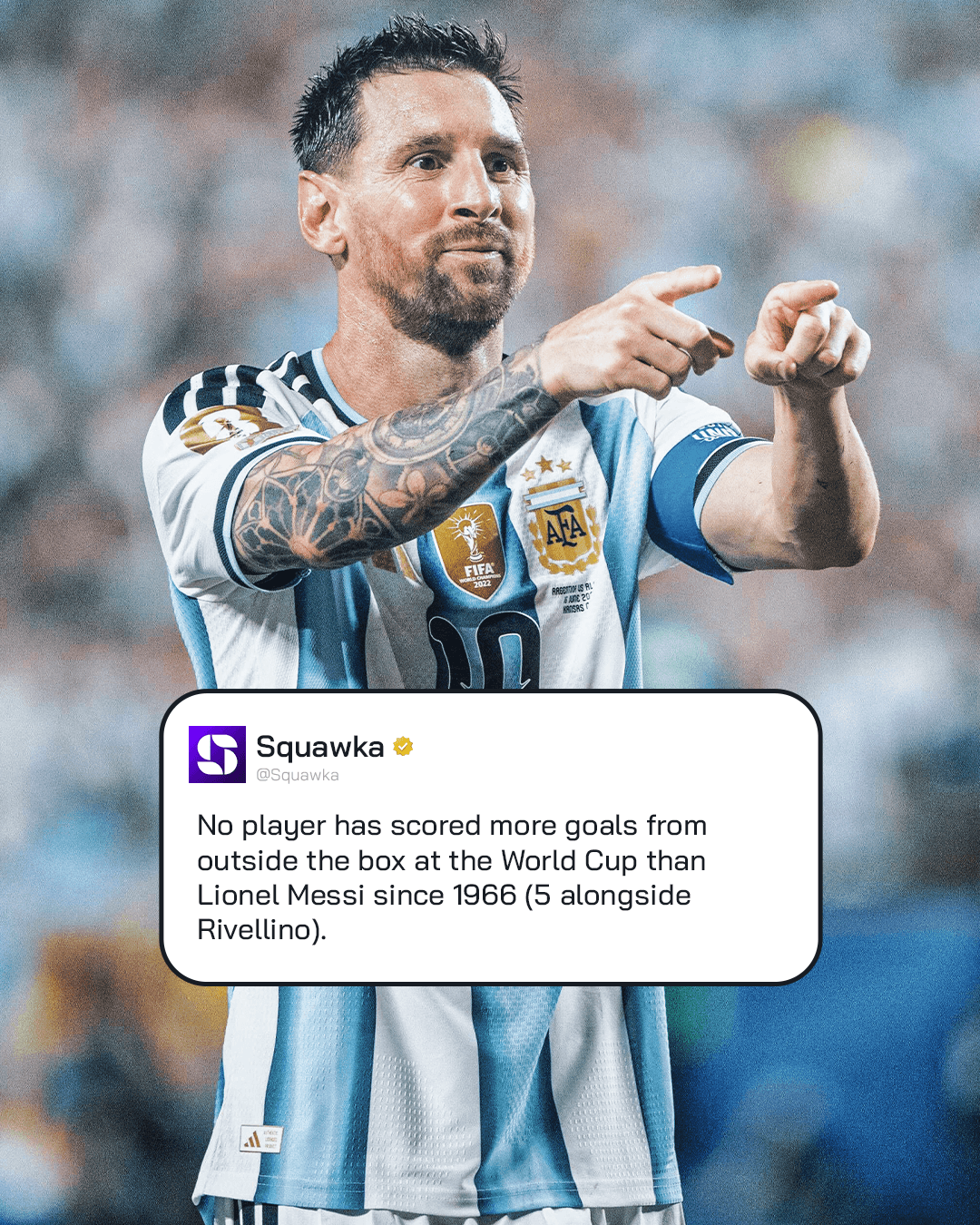 messi record scoren buiten de zestienmeter