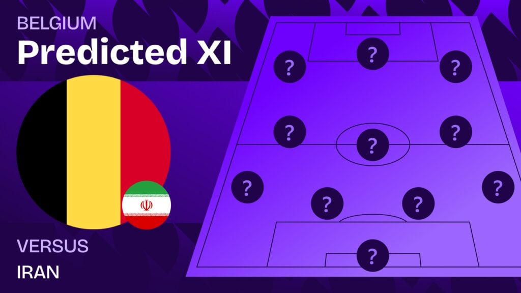 Belgium vs Iran team news and predicted lineups