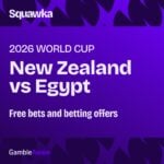 New Zealand vs Egypt free bets: Betting offers ahead of Monday’s Group G clash