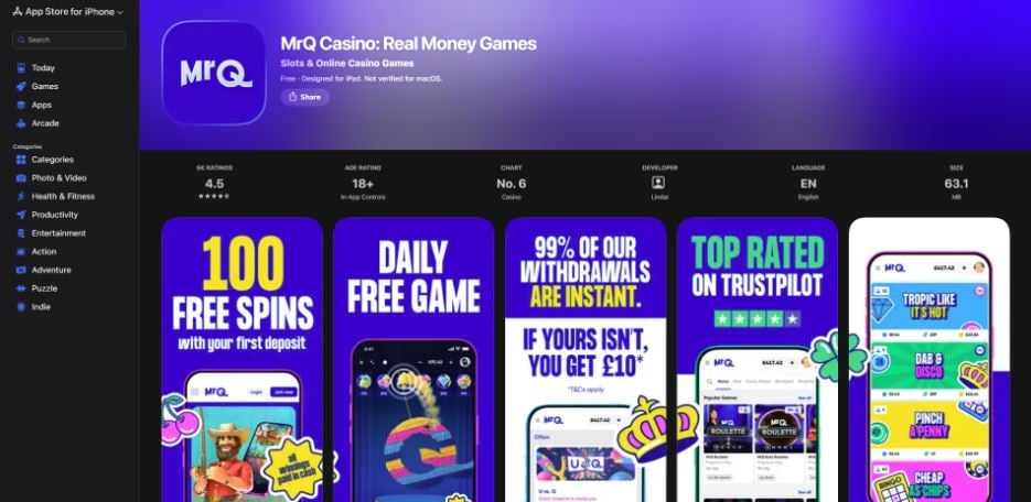 Mr Q Casino Mobile Compatibility & App