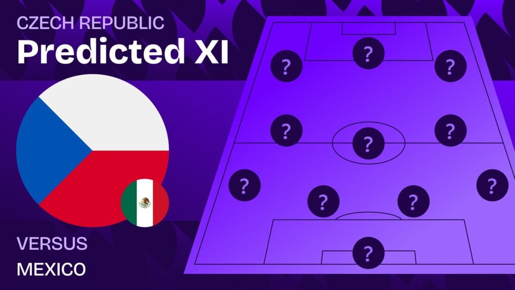 Czech Republic vs Mexico team news and predicted lineups