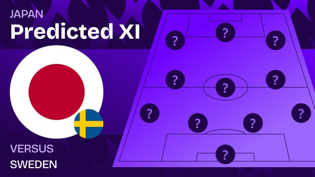 Japan vs Sweden team news and predicted lineups