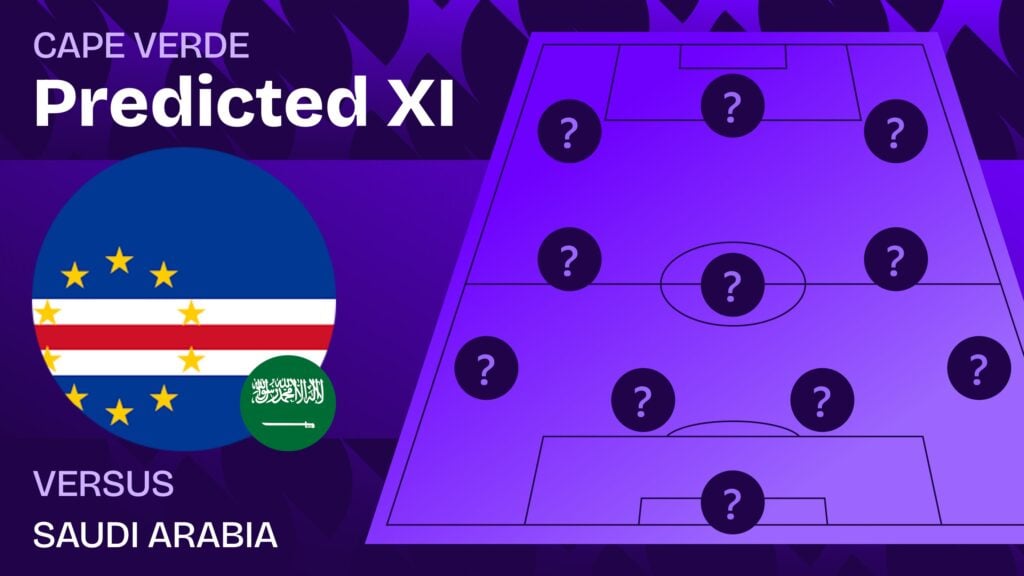 Cape Verde vs Saudi Arabia team news and predicted lineups