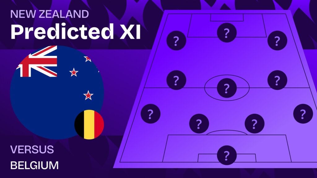 New Zealand vs Belgium team news and predicted lineups