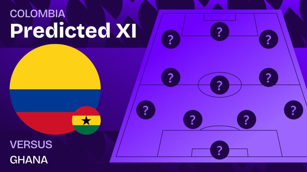Colombia vs Ghana team news and predicted lineups
