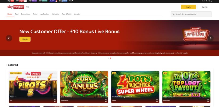 Sky Vegas Casino Minimum Deposit Casinos