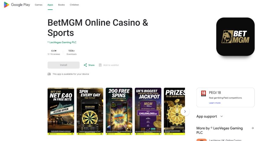 BetMGM Casino App