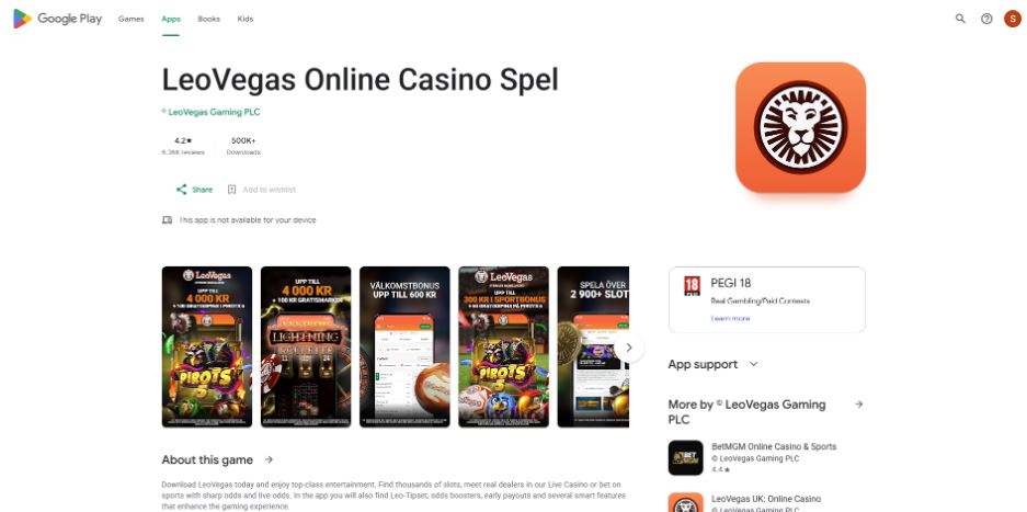 LeoVegas Casino App