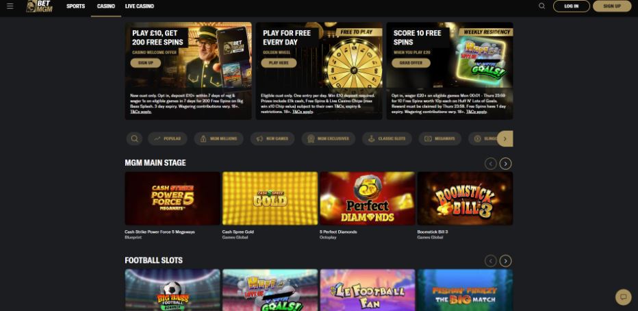 Best for Progressive Jackpots BetMGM UK
