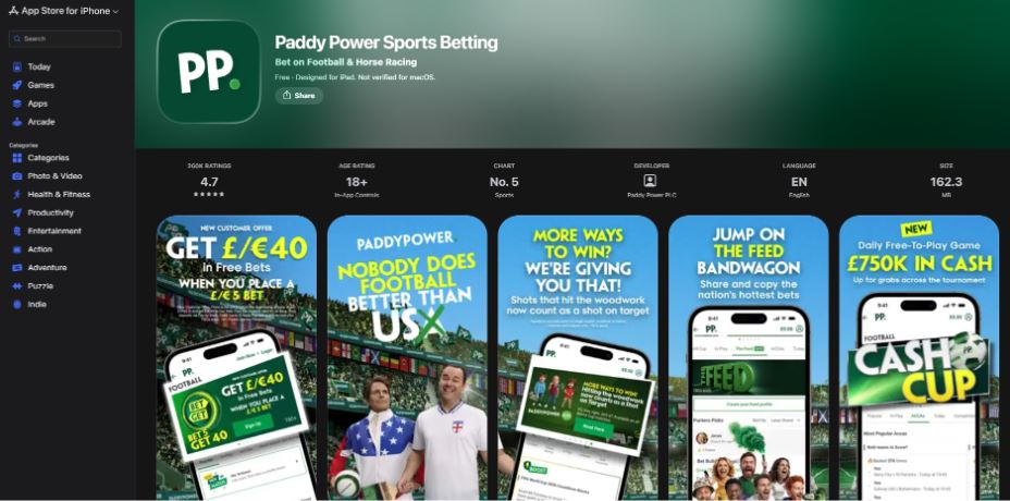 Paddy Power Games Best for mobile casino bonuses