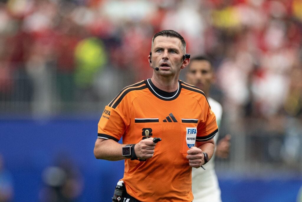 Spain vs Belgium referee Michael Oliver