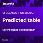 League Two 2026/27 predicted table: Salford backed to go one better