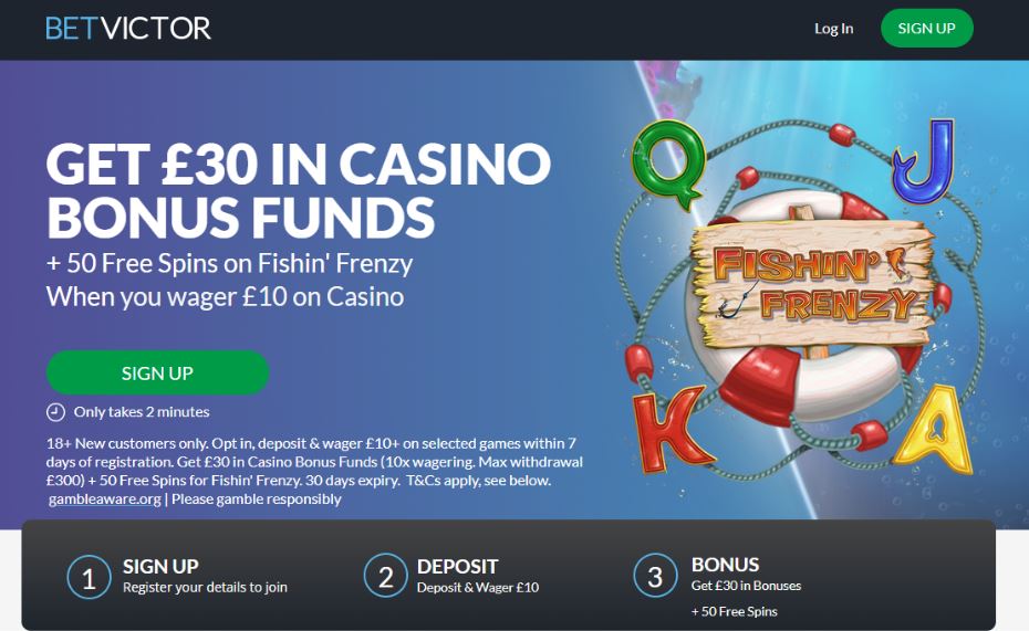 BetVictor Casino Welcome Bonus & Promotions