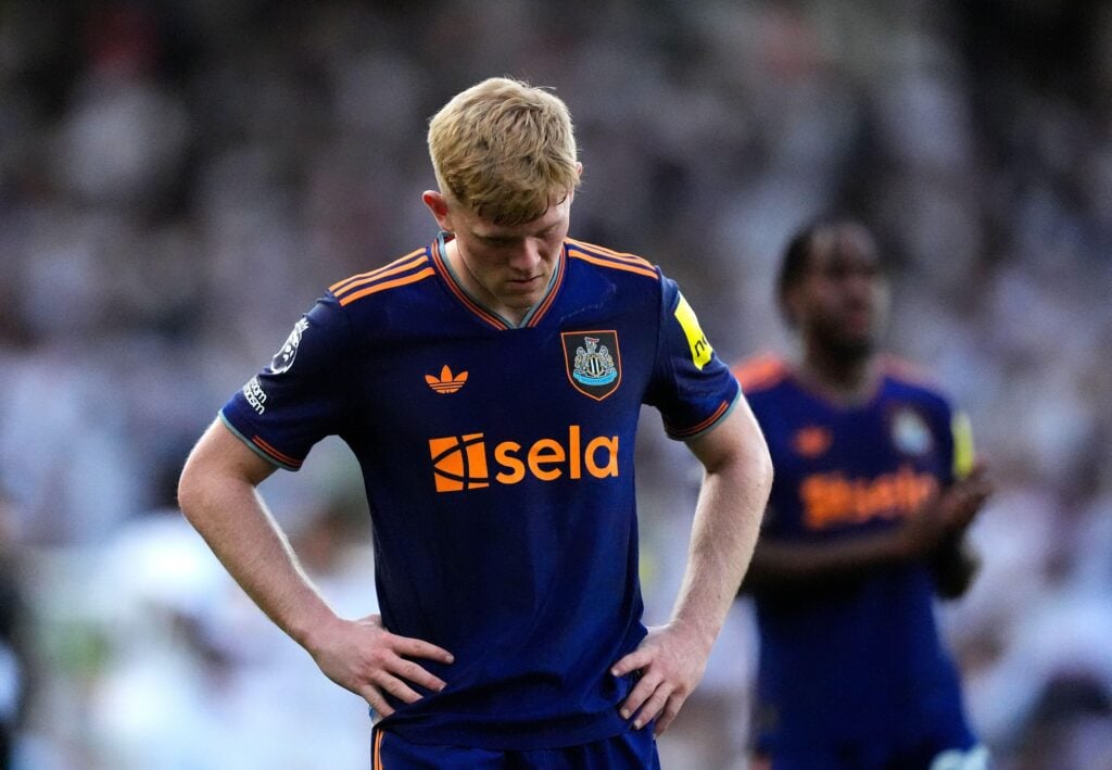 Newcastle United left-back and Manchester United transfer target Lewis Hall