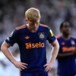Newcastle United left-back and Manchester United transfer target Lewis Hall