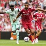 Liverpool forward and Tottenham target Cody Gakpo in pre-season action against Monaco