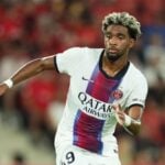 PSG youngster and Liverpool transfer target Ibrahim Mbaye in action during pre-season