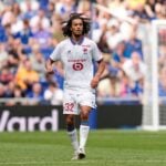 Man City target and Lille midfielder Ayyoub Bouaddi in action in pre-season.