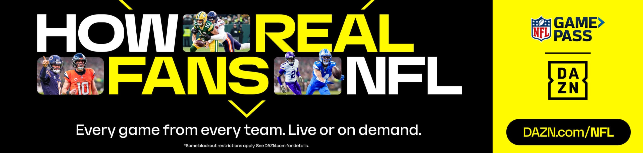 NFL Game Pass on DAZN: every game from every team, live or on demand
