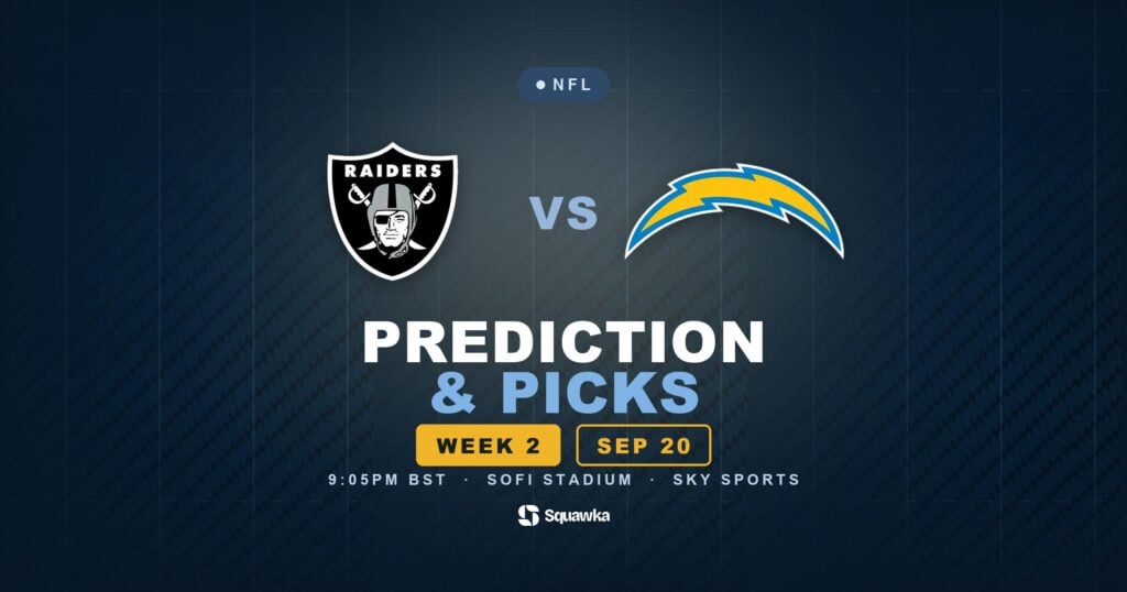 Las Vegas Raiders vs Los Angeles Chargers prediction, picks and odds for Week 2 of the 2026 NFL season