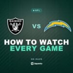 How to watch Las Vegas Raiders vs Los Angeles Chargers live in the UK on DAZN in Week 2 of the 2026 NFL season