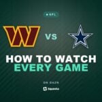 How to watch Washington Commanders vs Dallas Cowboys live in the UK on DAZN in Week 2 of the 2026 NFL season