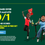Paddy Power Fulham vs Man Utd 50/1 a goal to be scored new customer offer