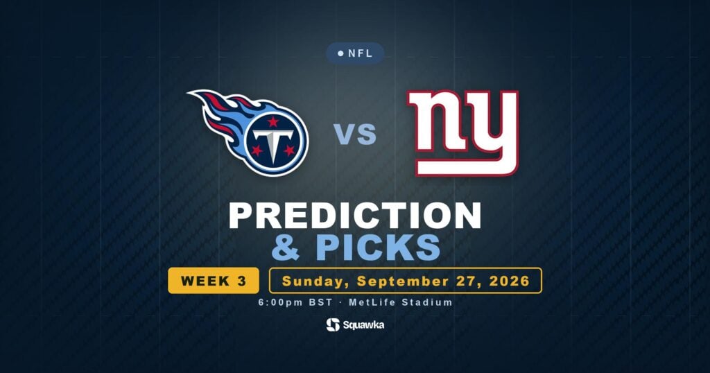 Tennessee Titans vs New York Giants prediction, picks and odds for Week 3 of the 2026 NFL season