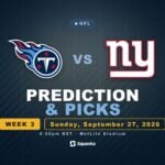 Tennessee Titans vs New York Giants prediction, picks and odds for Week 3 of the 2026 NFL season