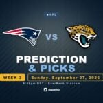 New England Patriots vs Jacksonville Jaguars prediction, picks and odds for Week 3 of the 2026 NFL season