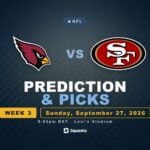 Arizona Cardinals vs San Francisco 49ers prediction, picks and odds for Week 3 of the 2026 NFL season