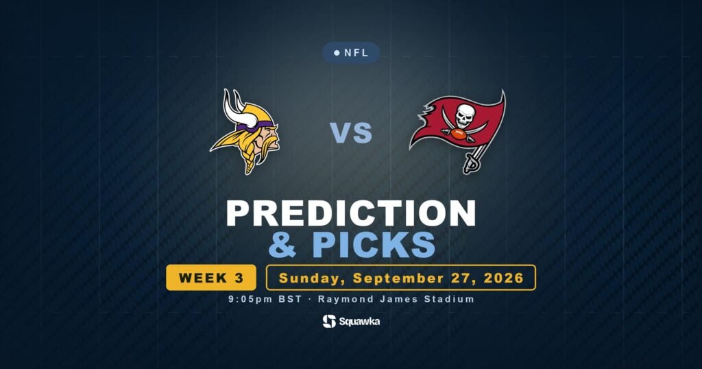 Minnesota Vikings vs Tampa Bay Buccaneers prediction, picks and odds for Week 3 of the 2026 NFL season