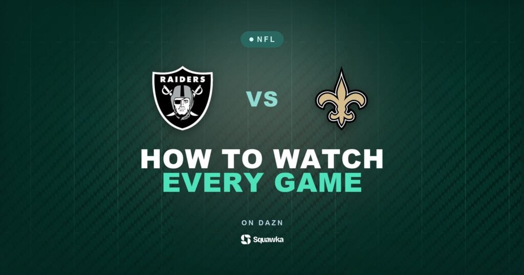 How to watch Las Vegas Raiders vs New Orleans Saints live in the UK on DAZN in Week 3 of the 2026 NFL season