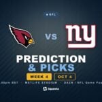 Arizona Cardinals vs New York Giants prediction, picks and odds for Week 4 of the 2026 NFL season