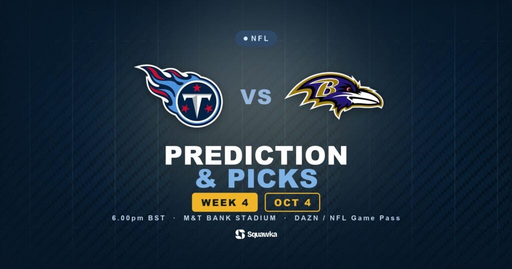 Tennessee Titans vs Baltimore Ravens prediction, picks and odds for Week 4 of the 2026 NFL season
