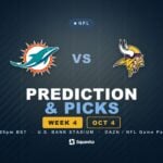 Miami Dolphins vs Minnesota Vikings prediction, picks and odds for Week 4 of the 2026 NFL season