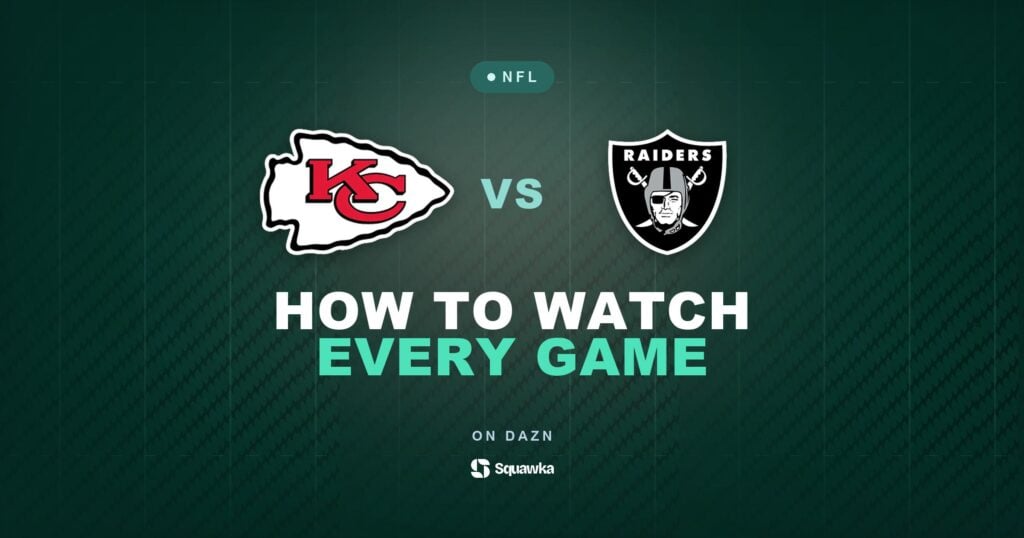 How to watch Kansas City Chiefs vs Las Vegas Raiders live in the UK on DAZN in Week 4 of the 2026 NFL season