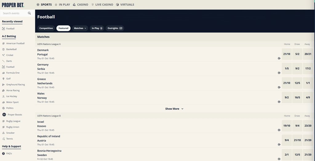 proper bet football betting