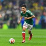 Mexico midfielder Gilberto Mora in action at the 2026 World Cup