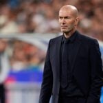 Zinedine Zidane looks on during France's UEFA Nations League meeting with Italy