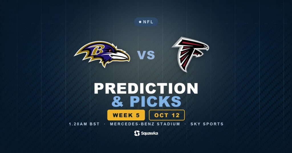 Baltimore Ravens vs Atlanta Falcons prediction, picks and odds for Week 5 of the 2026 NFL season