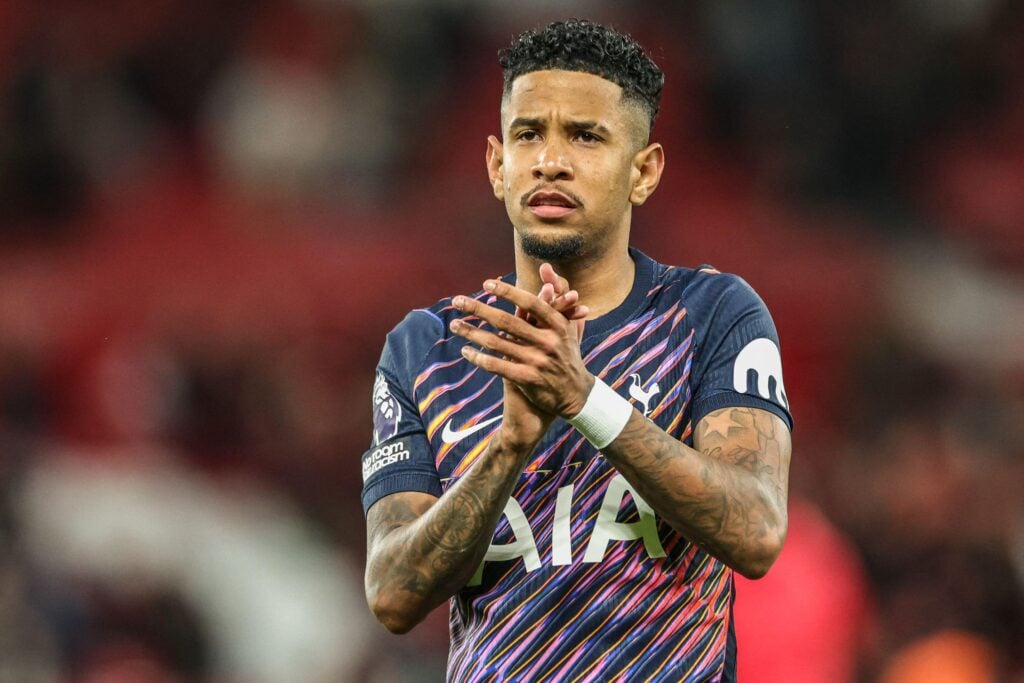 Savio applauds following Tottenham Hotspur's 1-1 draw with Manchester United