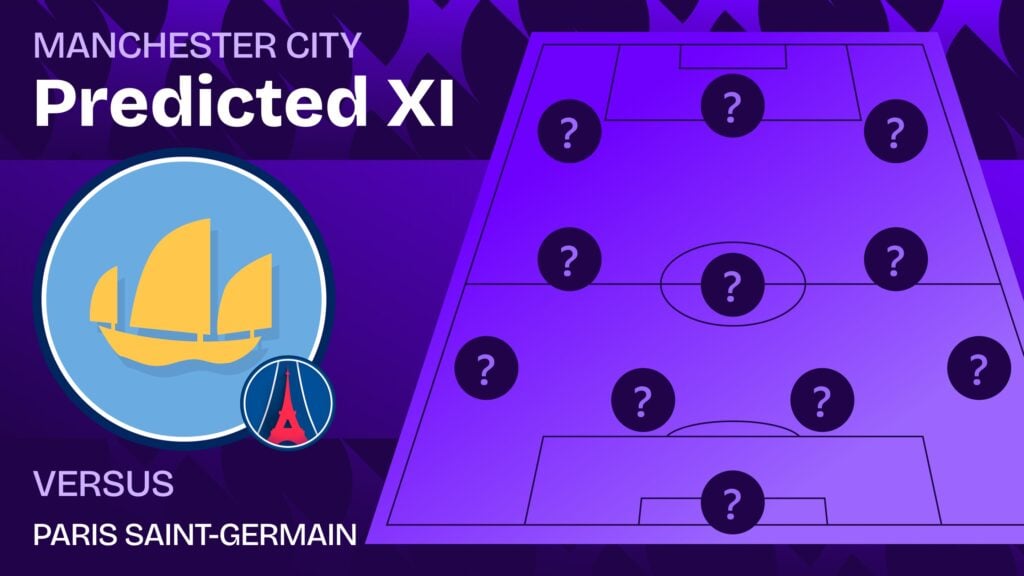Man City vs PSG team news and predicted lineups