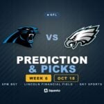 Carolina Panthers vs Philadelphia Eagles prediction, picks and odds for Week 6 of the 2026 NFL season