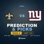 New Orleans Saints vs New York Giants prediction, picks and odds for Week 6 of the 2026 NFL season