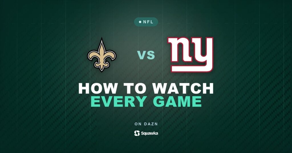 How to watch New Orleans Saints vs New York Giants live in the UK on DAZN in Week 6 of the 2026 NFL season